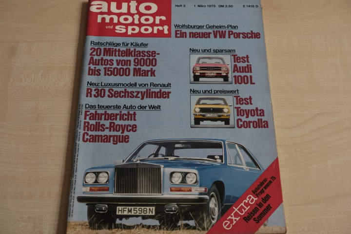 Deckblatt Auto Motor und Sport (05/1975)
